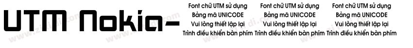 UTM Nokia字体转换
